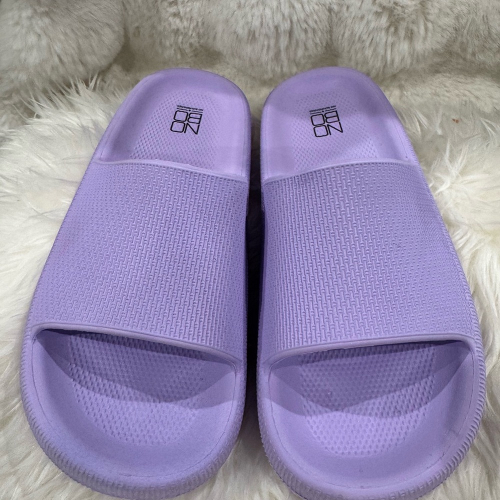 Purple Slide Sandals